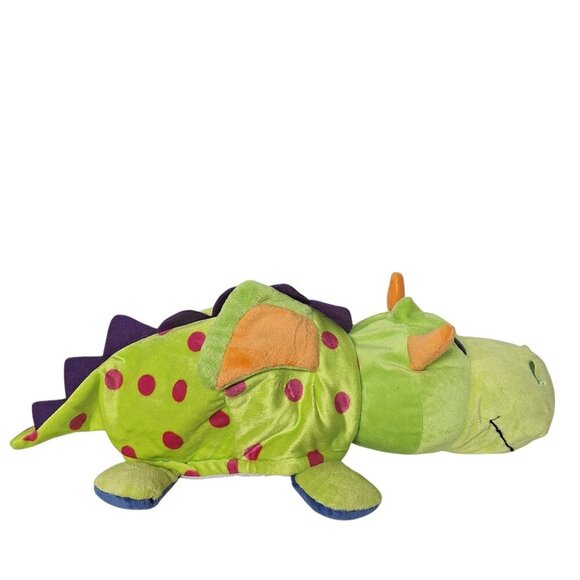Flip a Zoo White Unicorn Green Dragon Reversible Plush 19" - Picture 8 of 11